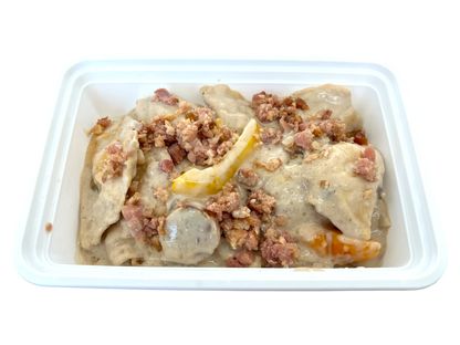 Pierogies with Mild Italian Sausage