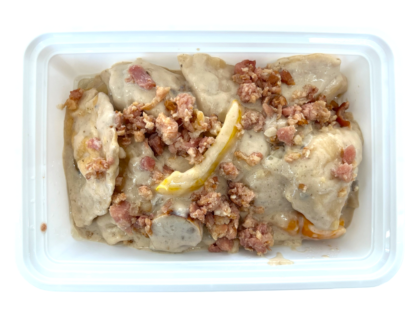 Pierogies with Mild Italian Sausage
