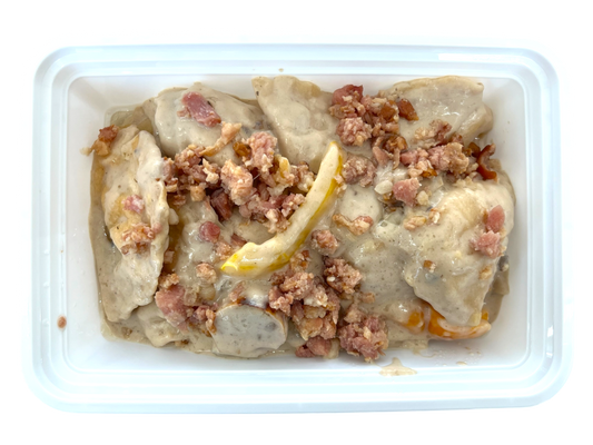 Pierogies with Mild Italian Sausage