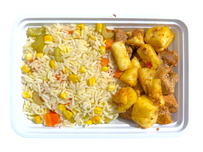 Pork Roast with Pineapple and Rice