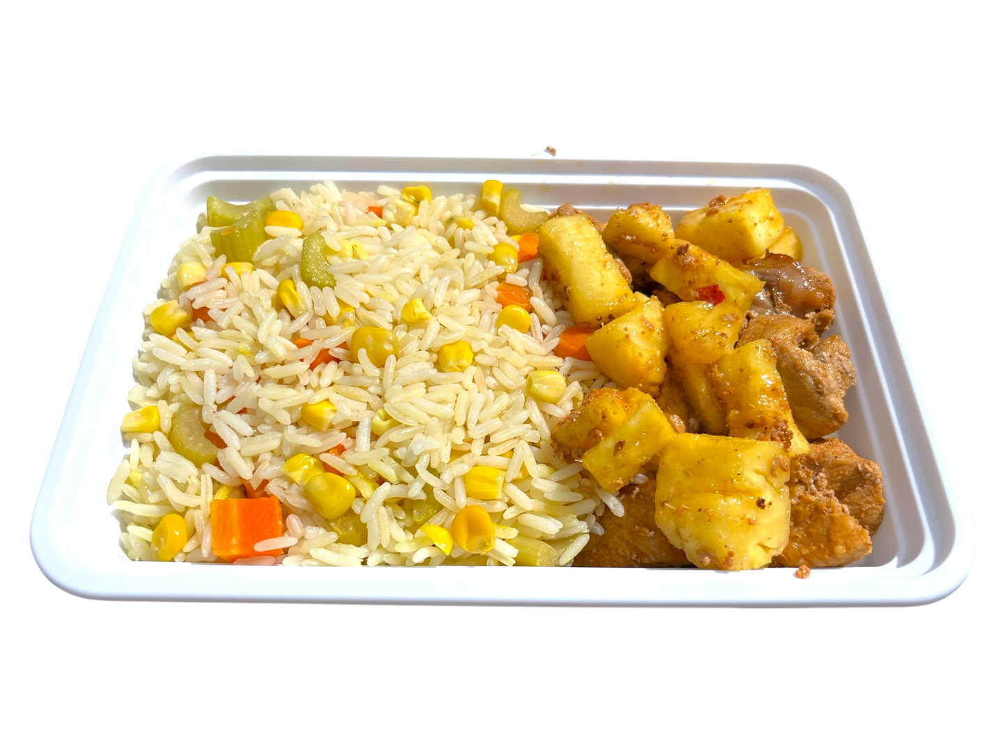 Pork Roast with Pineapple and Rice