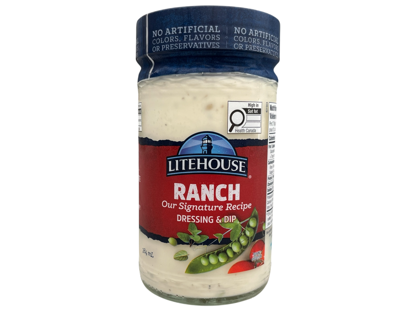 Signature Ranch Salad Dressing - Litehouse - 384mL