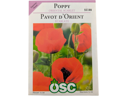 Poppy Oriental Scarlet