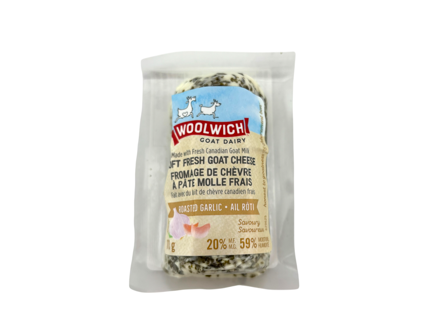 Woolwich Soft Fresh Goat Cheese 113g - Roasted Garlic