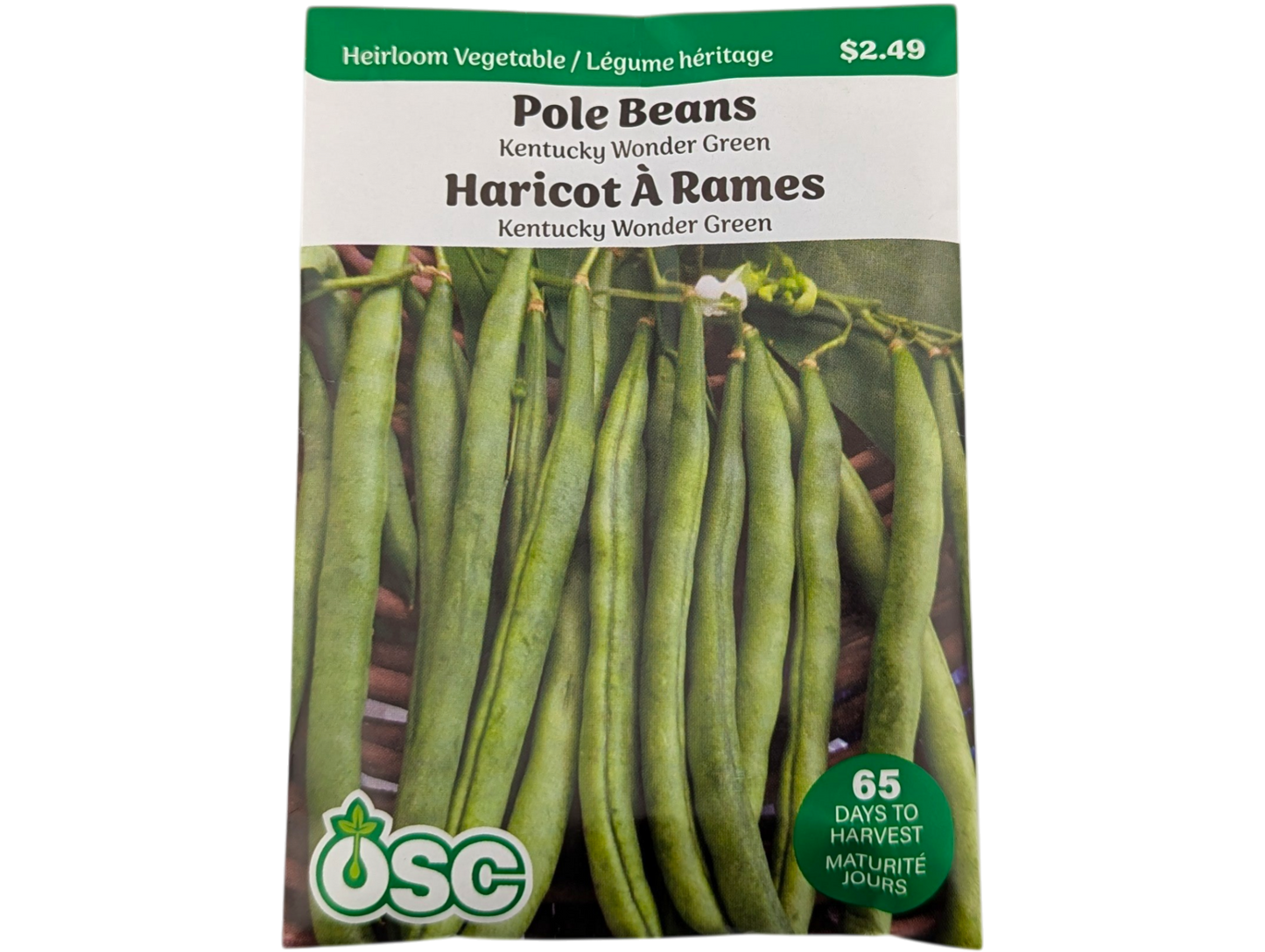 Pole Beans Kentucky Wonder Green