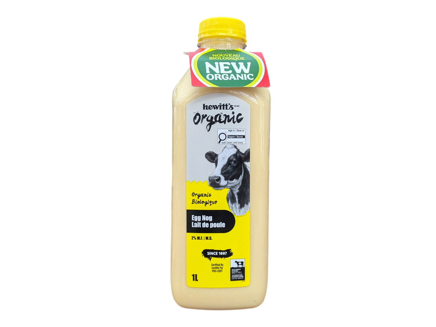 Hewitt's Organic Egg Nog - 1L