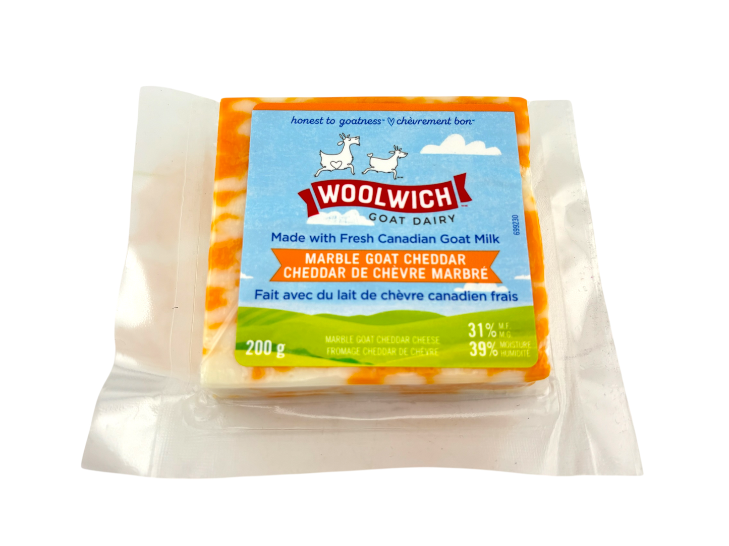 Woolwich Marble Goat Cheese Brick - 200g