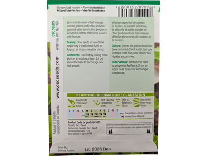 Mesclun Mixture Salad Greens