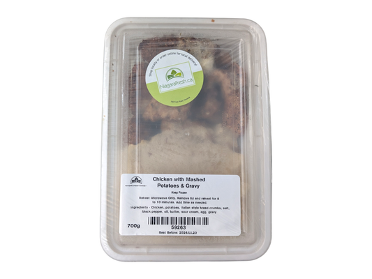 Chicken with Mashed Potatoes and Gravy