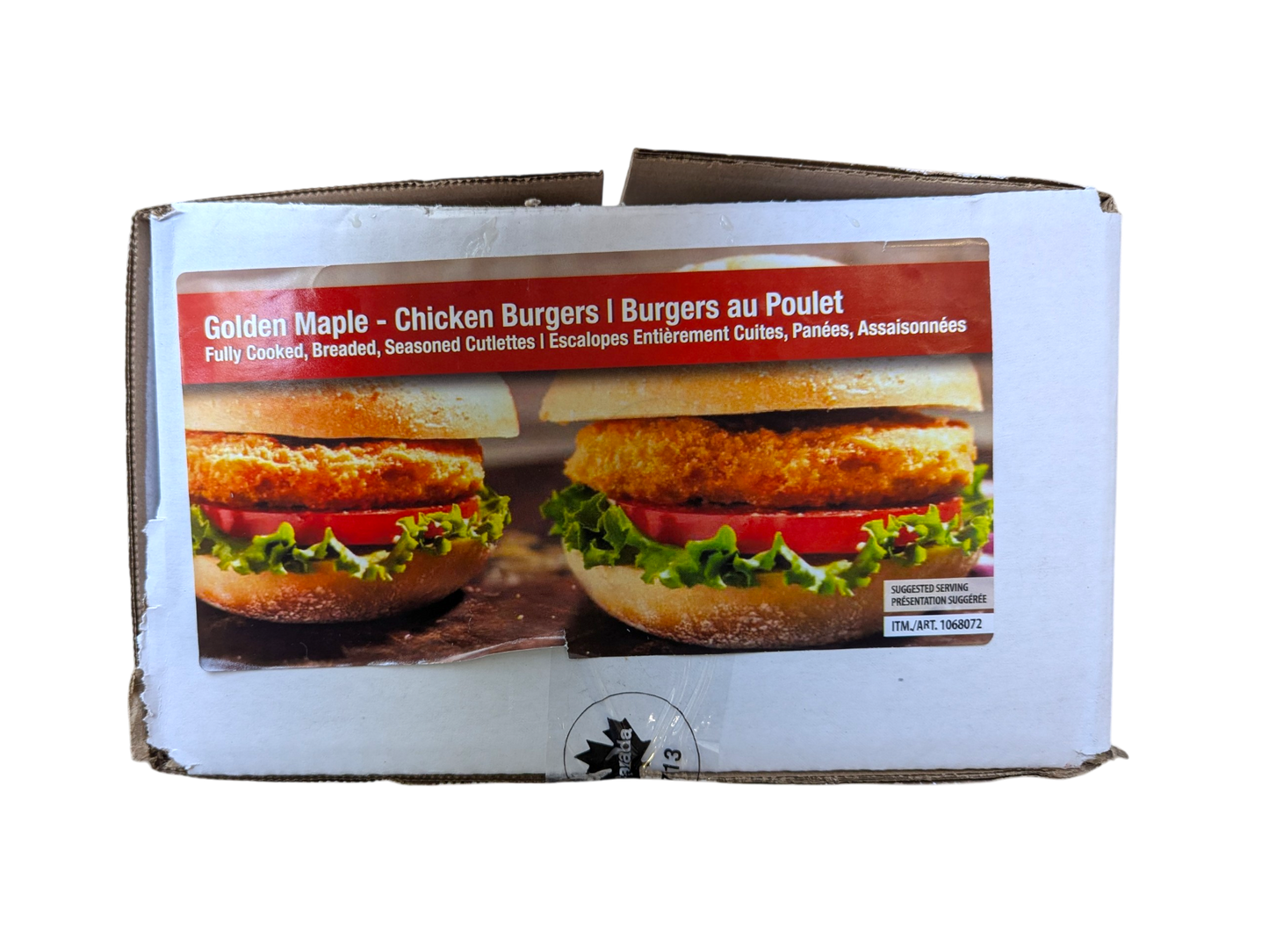 Golden Maple Chicken Burgers - 4kg case