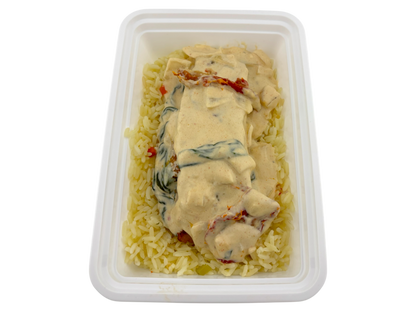 Salmon with Sundried Tomatoes and Rice