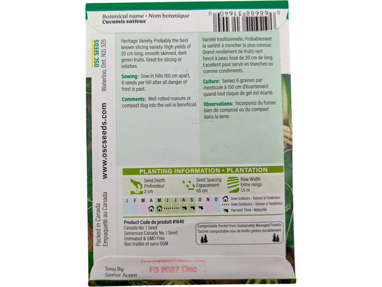 Cucumber Straight Eight