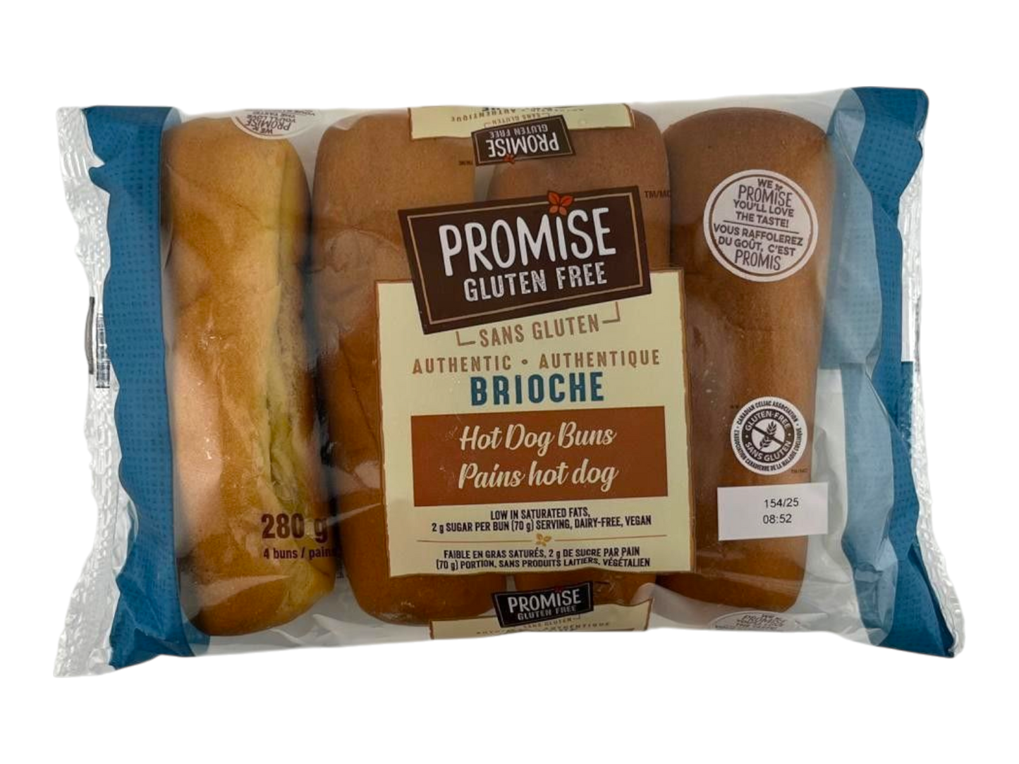 Promise Gluten Free Brioche Hotdog Buns - 4 Pack