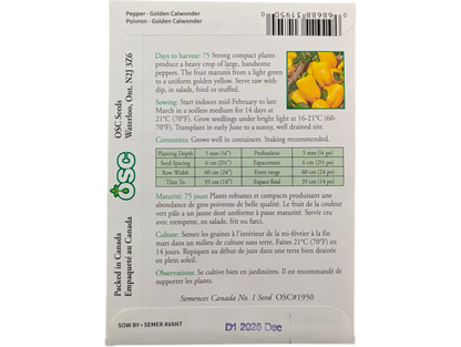 Pepper Golden Calwonder