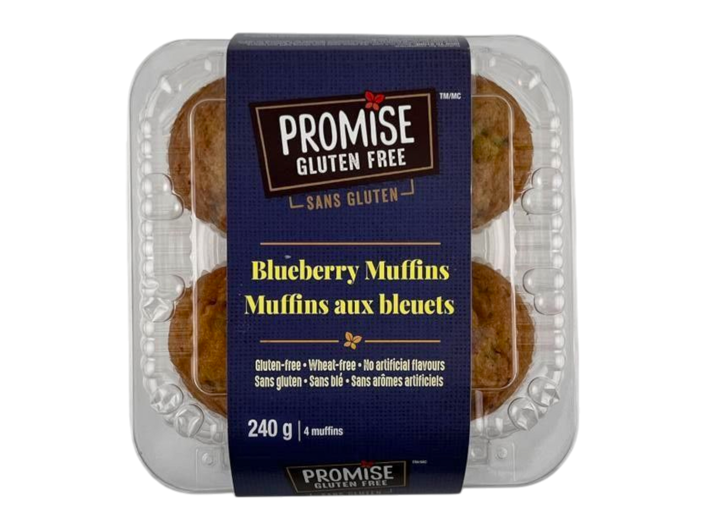Promise Gluten Free Blueberry Muffins - 4 Pack