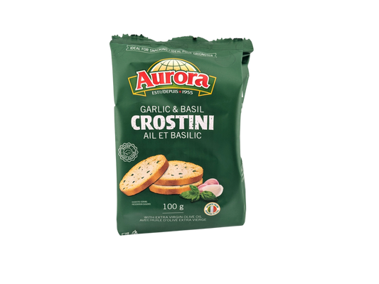 Aurora Crostini - Garlic & Basil - 100g