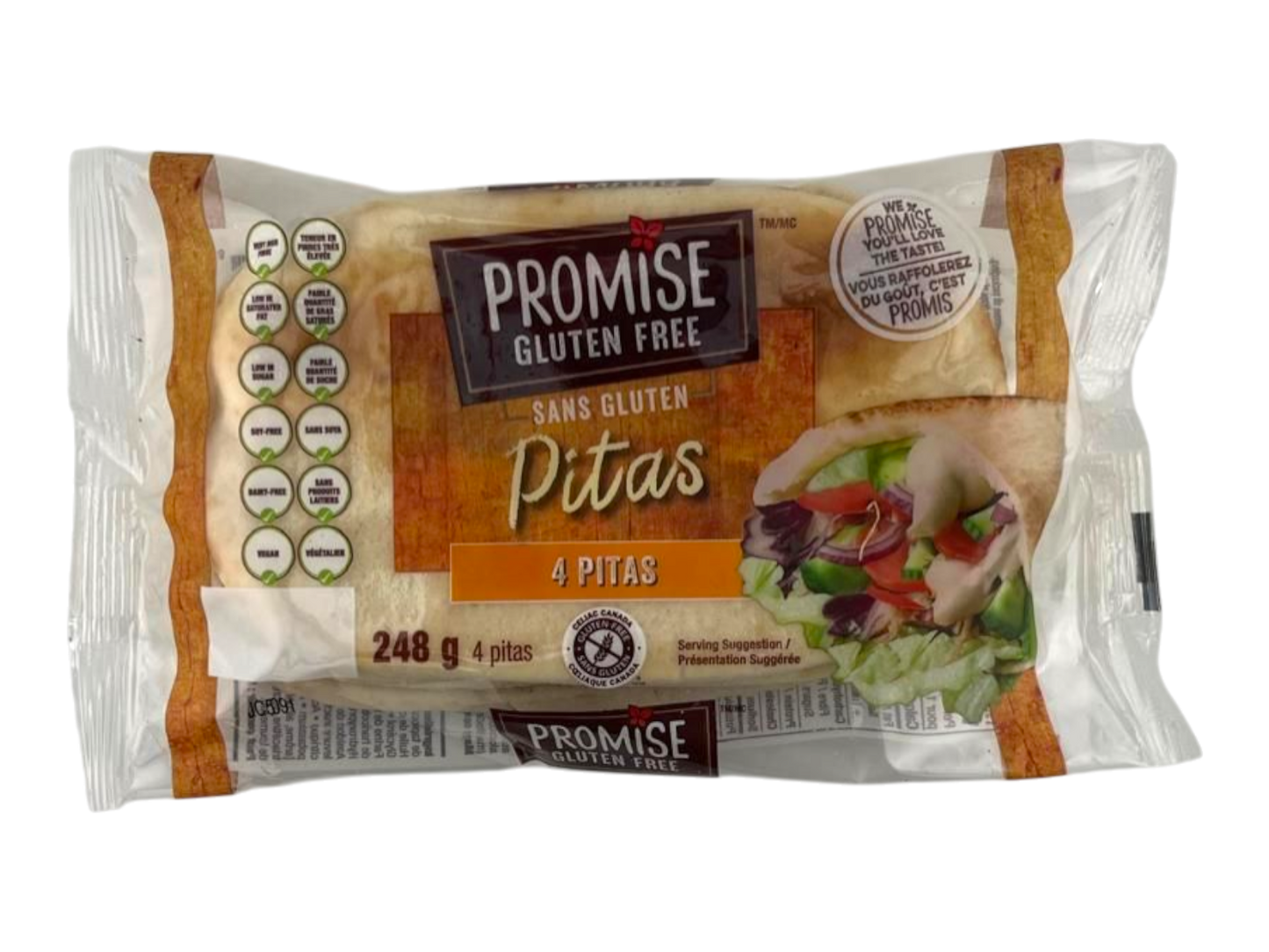 Promise Gluten Free Pitas - 4 Pack