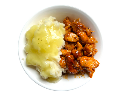 Roasted Chicken with Mashed Potatoes and Gravy