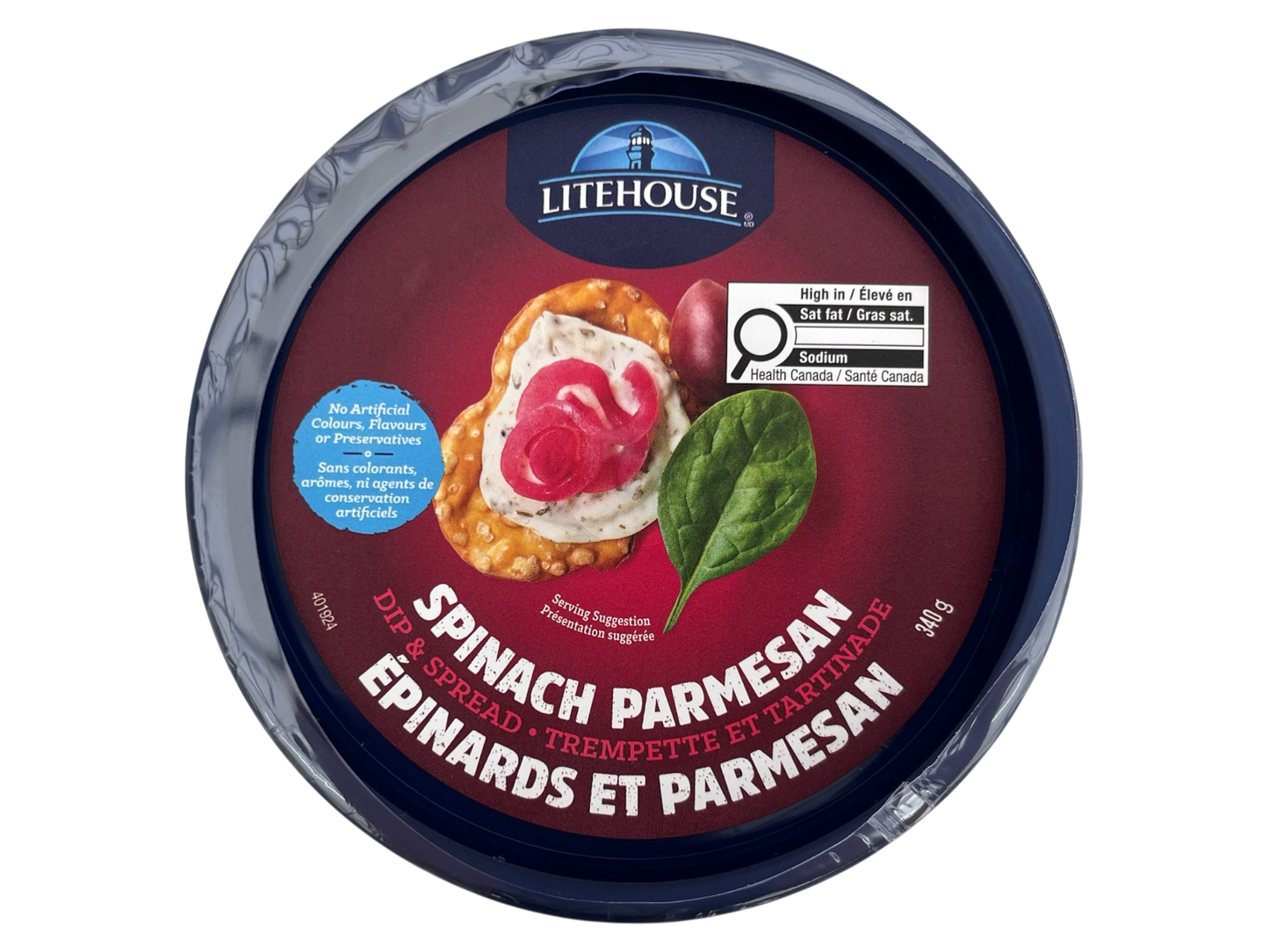 Spinach Parmesan Dip - Litehouse - 340g
