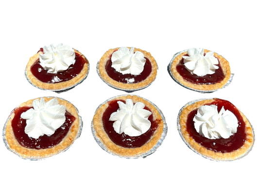 Homemade Strawberries and Cream Tarts - 6 pack