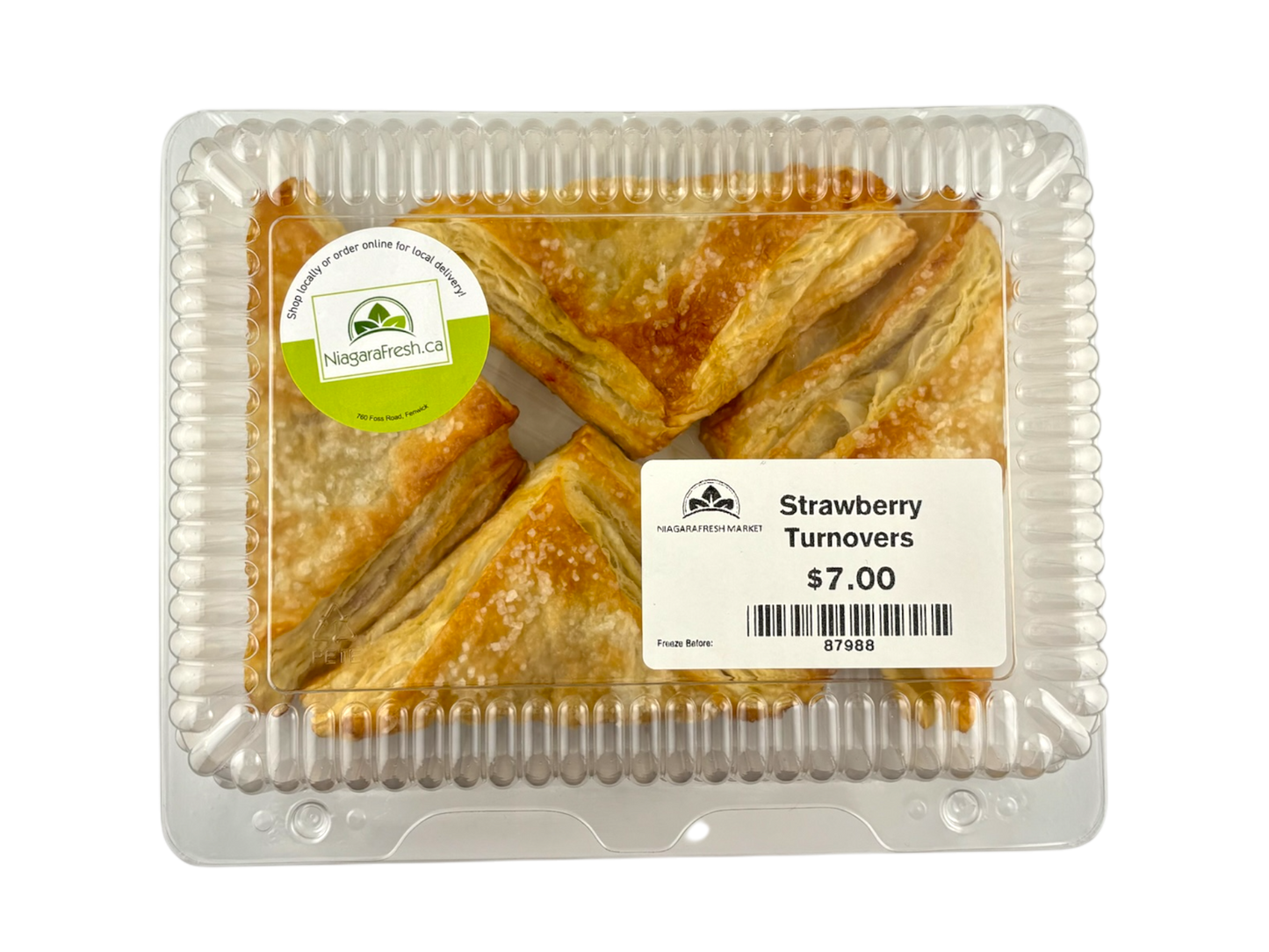 Homemade Strawberry Turnovers - 4 Pack
