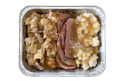 Turkey and Ham with stuffing and mashed potatoes - 2kg