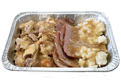 Turkey and Ham with stuffing and mashed potatoes - 2kg