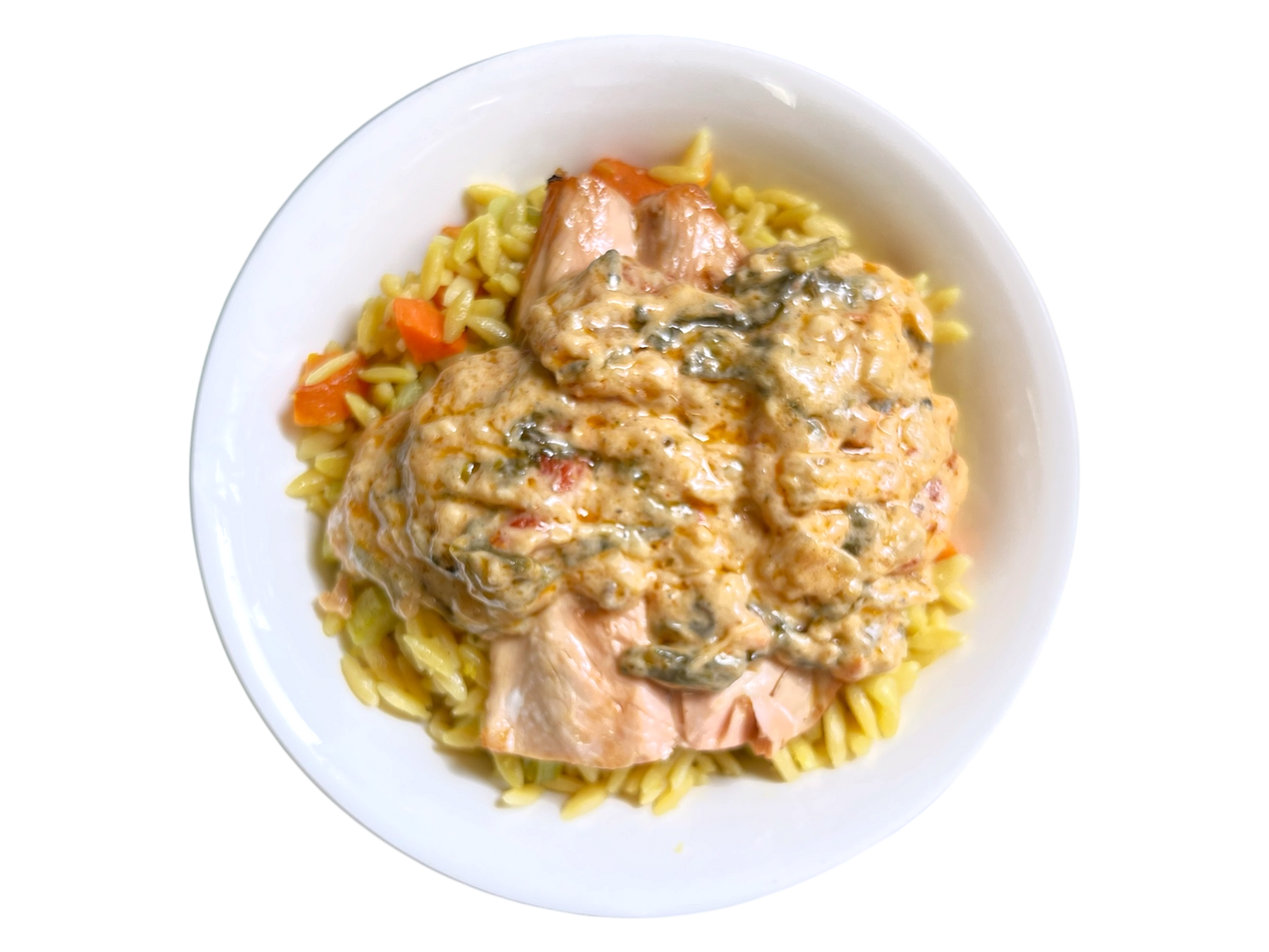 Tuscan Salmon with Orzo