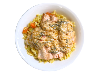 Tuscan Salmon with Orzo