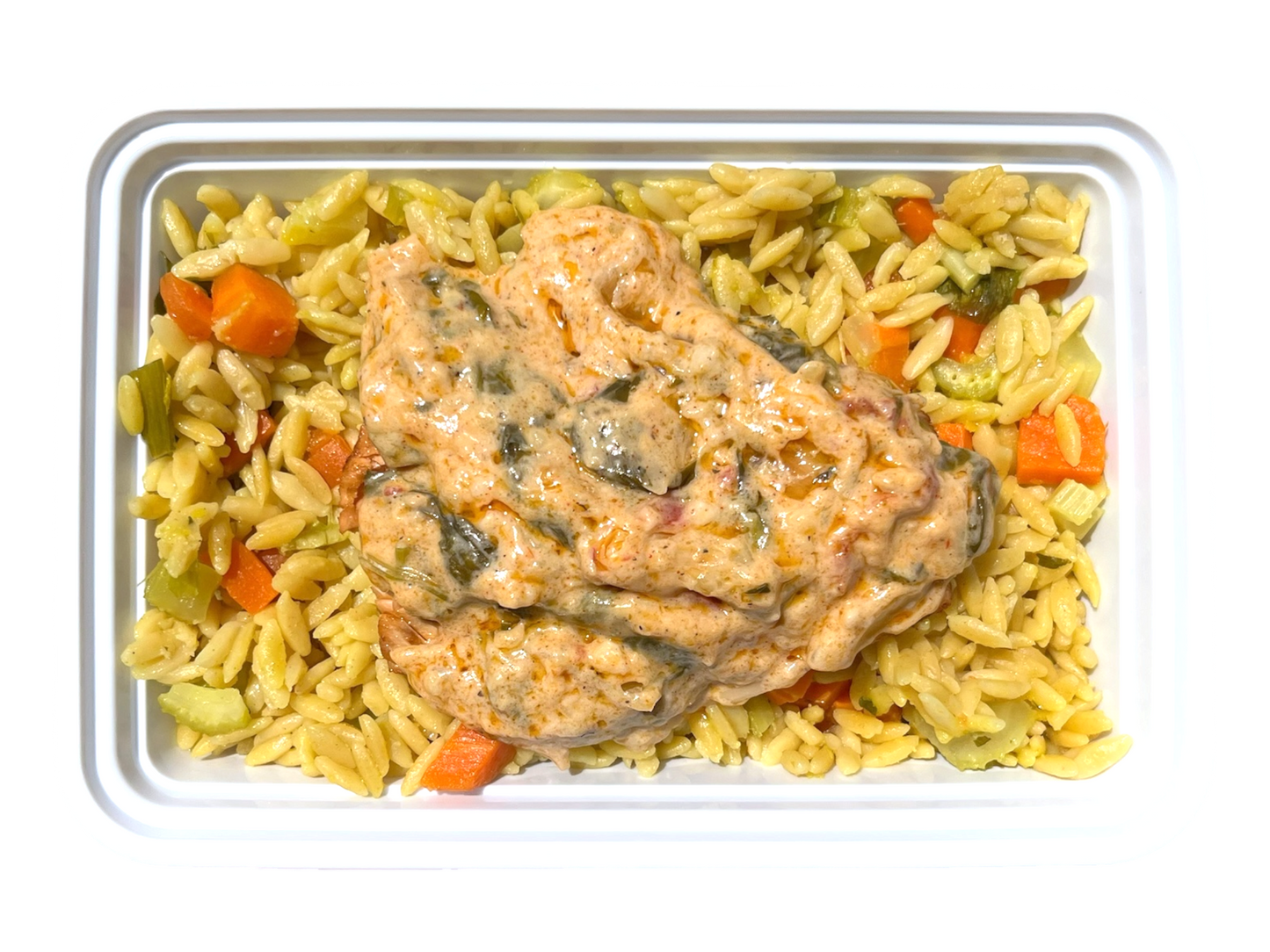 Tuscan Salmon with Orzo