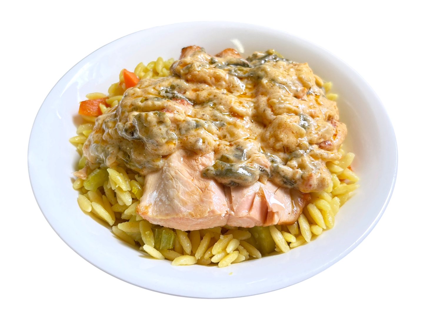 Tuscan Salmon with Orzo