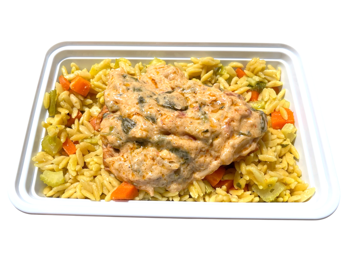 Tuscan Salmon with Orzo