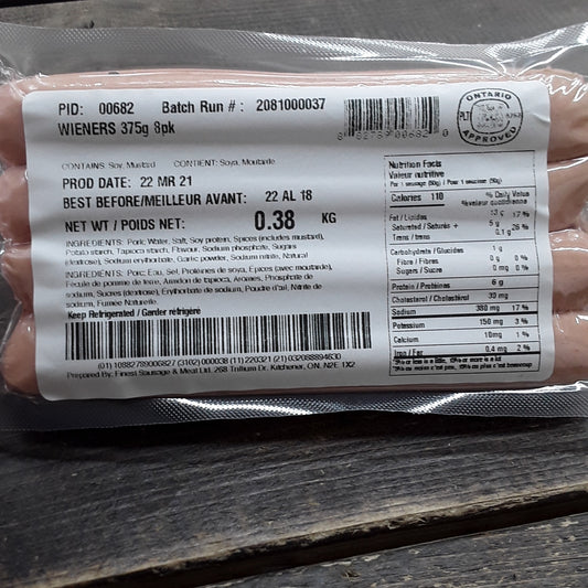 Hot Dogs - 8 pack - 375g