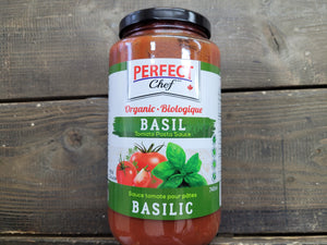 Perfect Chef Organic Sweet Basil Pasta Sauce – 740ml