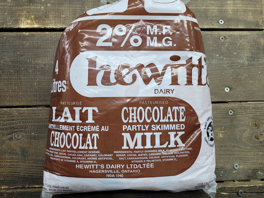 Hewitt's Chocolate Milk- 4L Bag