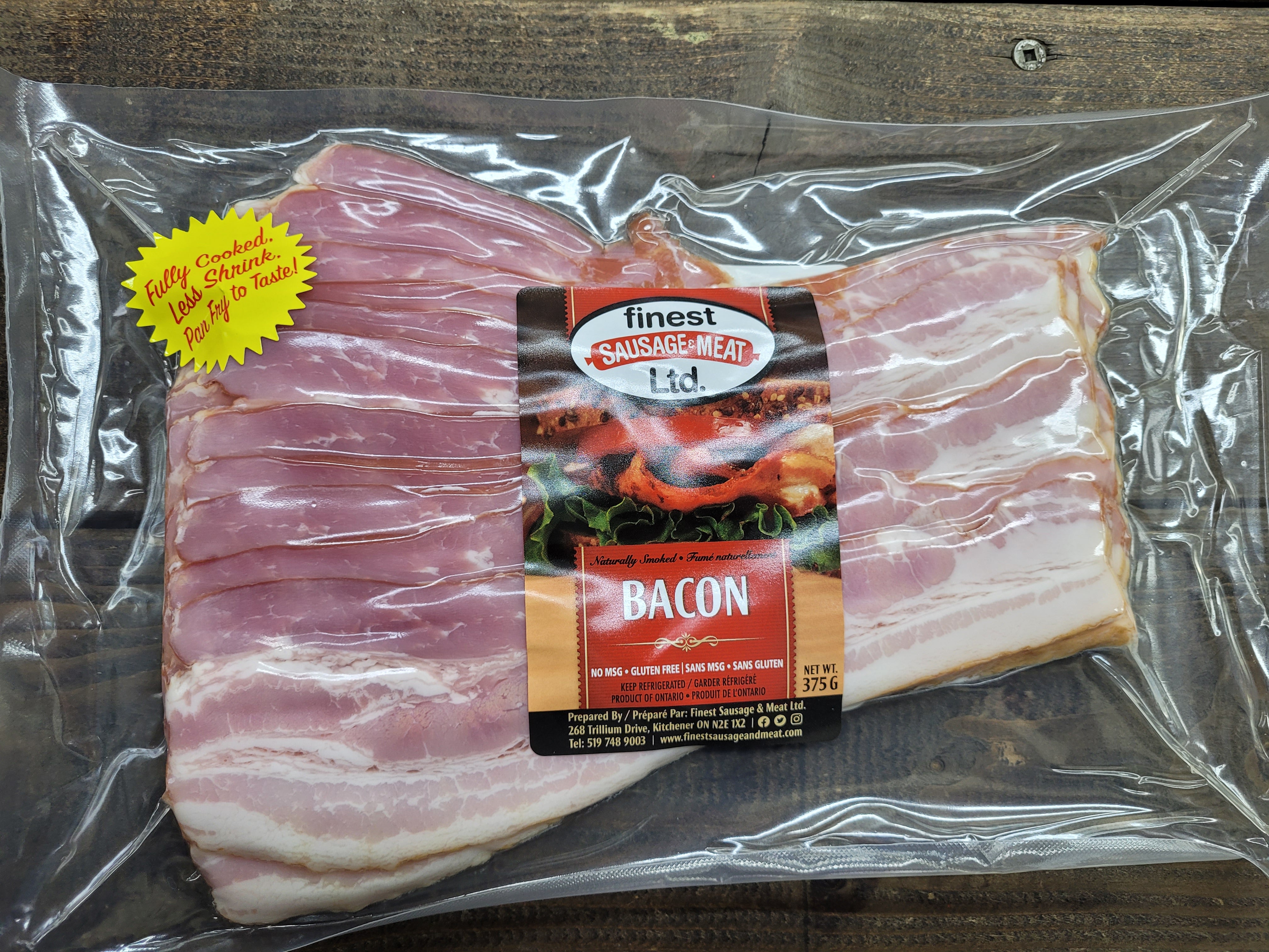 Sliced Side Bacon - 375g