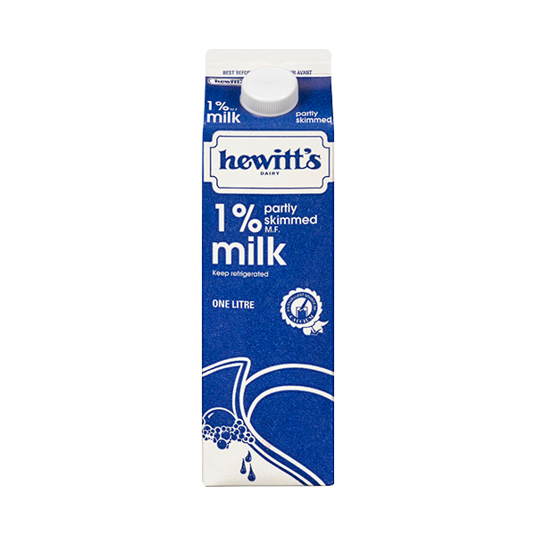 Hewitt's Milk 1% - 1L Carton
