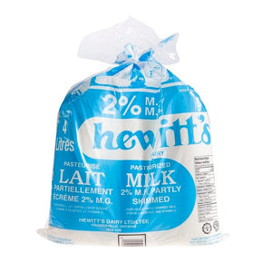 Hewitt's Milk 2% - 4L Bags