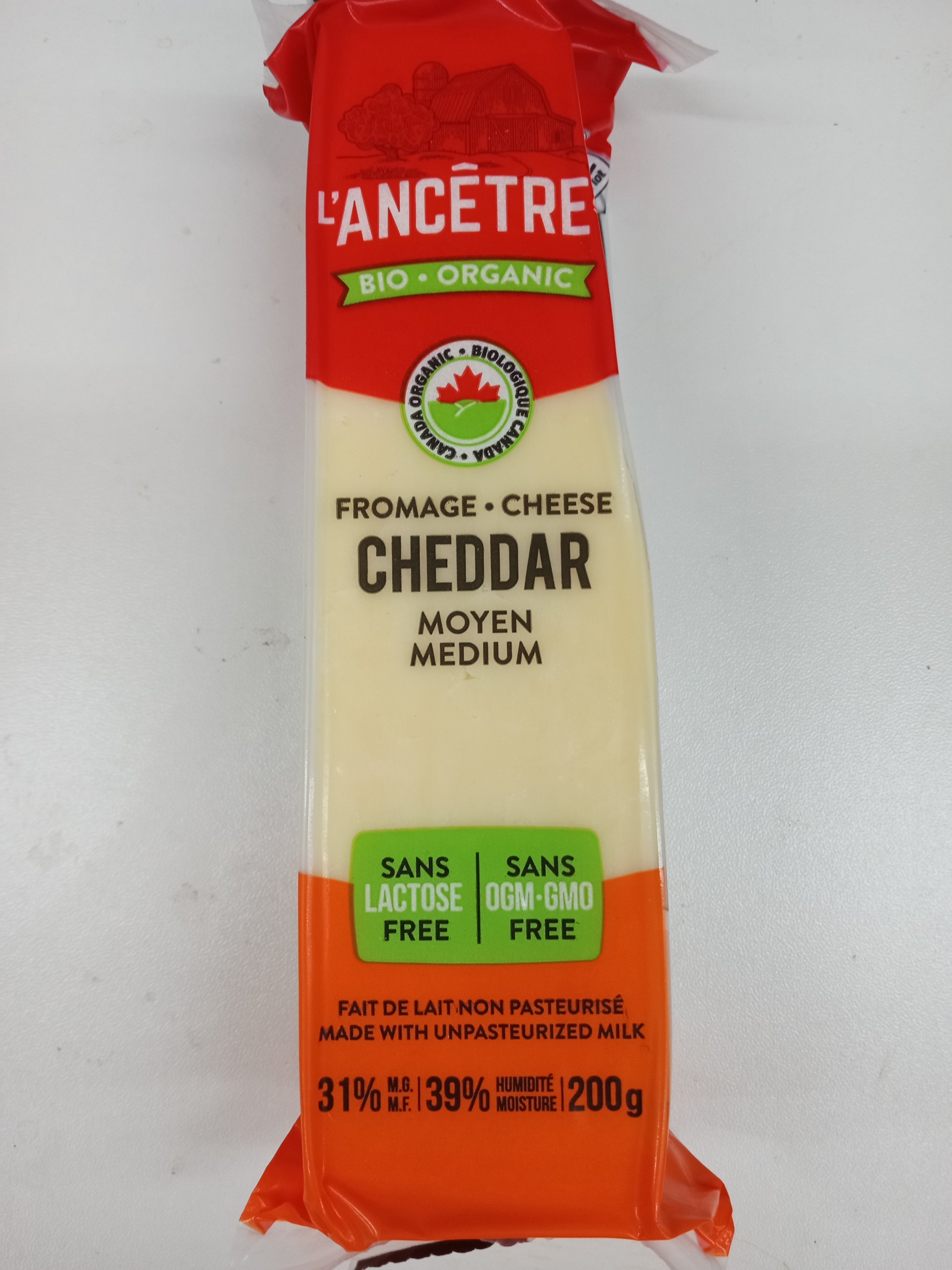 Medium Cheddar Cheese Lactose Free L Ancetre 200g Niagara Fresh   IMG 20220822 164838644 