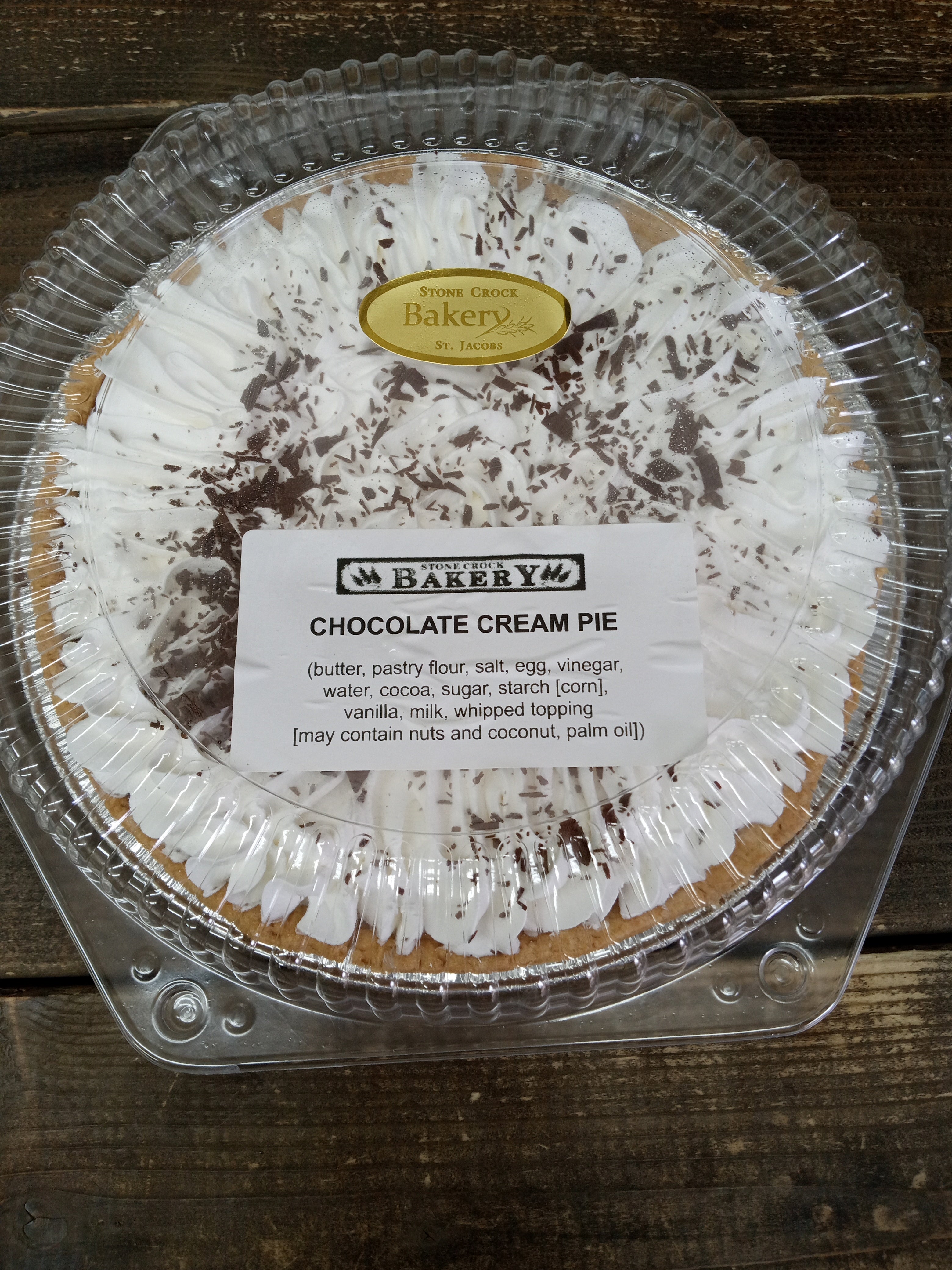 Chocolate Cream Pie - Stone Crock Classic Whole Pies