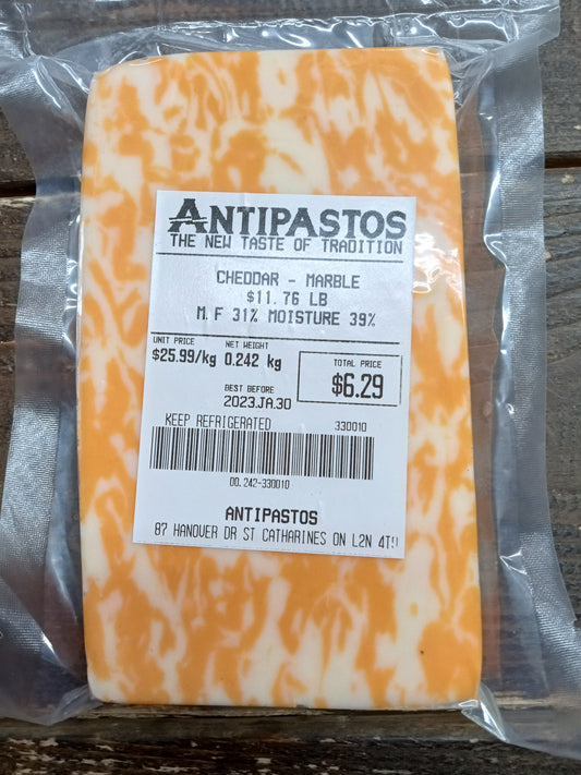 Marble Cheddar Cheese - Antipastos