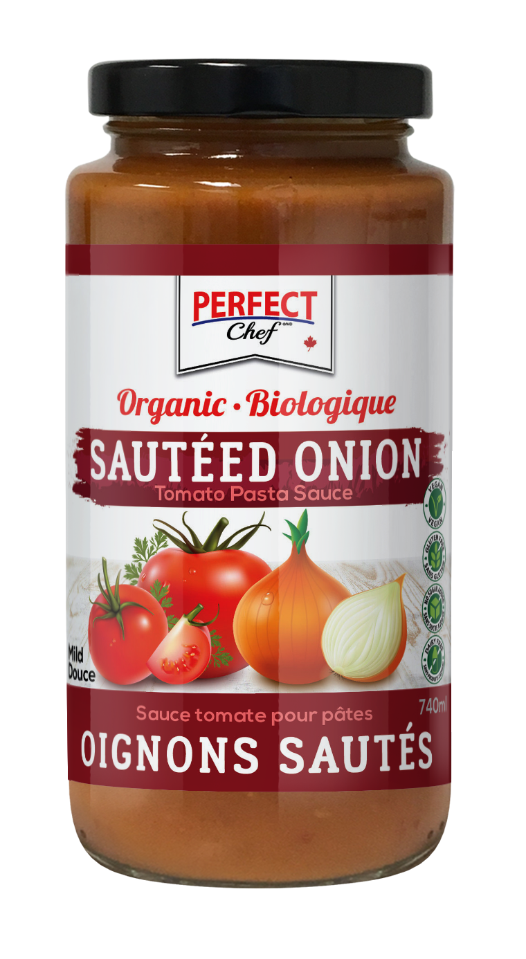 Perfect Chef Organic Sauteed Onion Pasta Sauce – 740ml