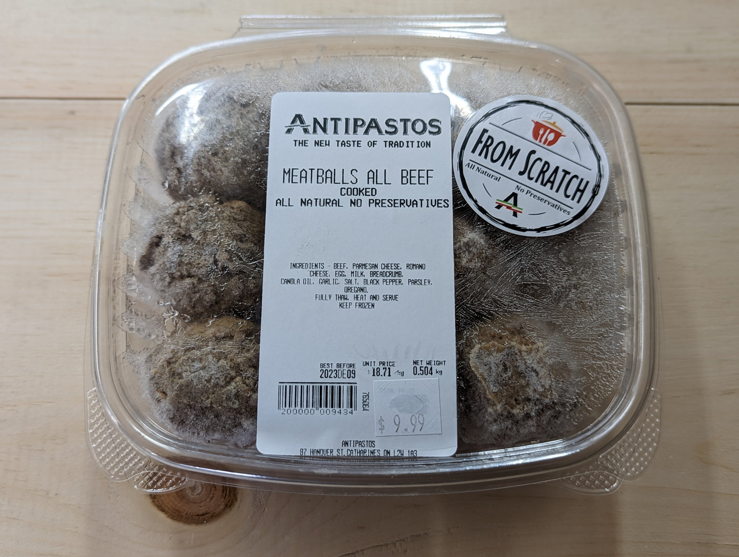 Meatballs All Beef- Antipastos