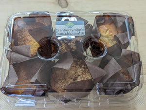 Muffins - Mixed 6 Pack, Lemon Poppyseed, Chocolate Chip and Blueberry (Homemade) - Pie In The Sky