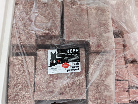 Raw Dog Food - Beef (22lbs) - Radowg