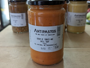 Cream of Tomato and Basil Soup- Antipastos