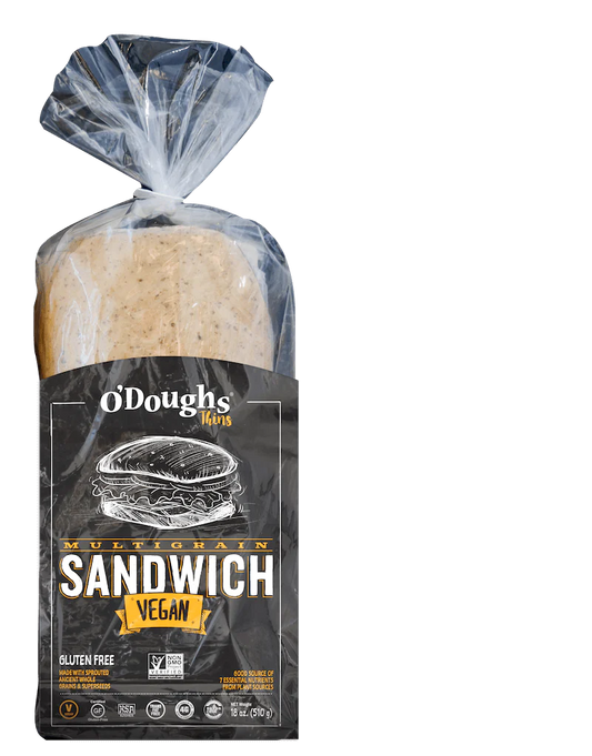 O'Doughs Gluten Free Multigrain Sandwich Thins - 510g - Frozen