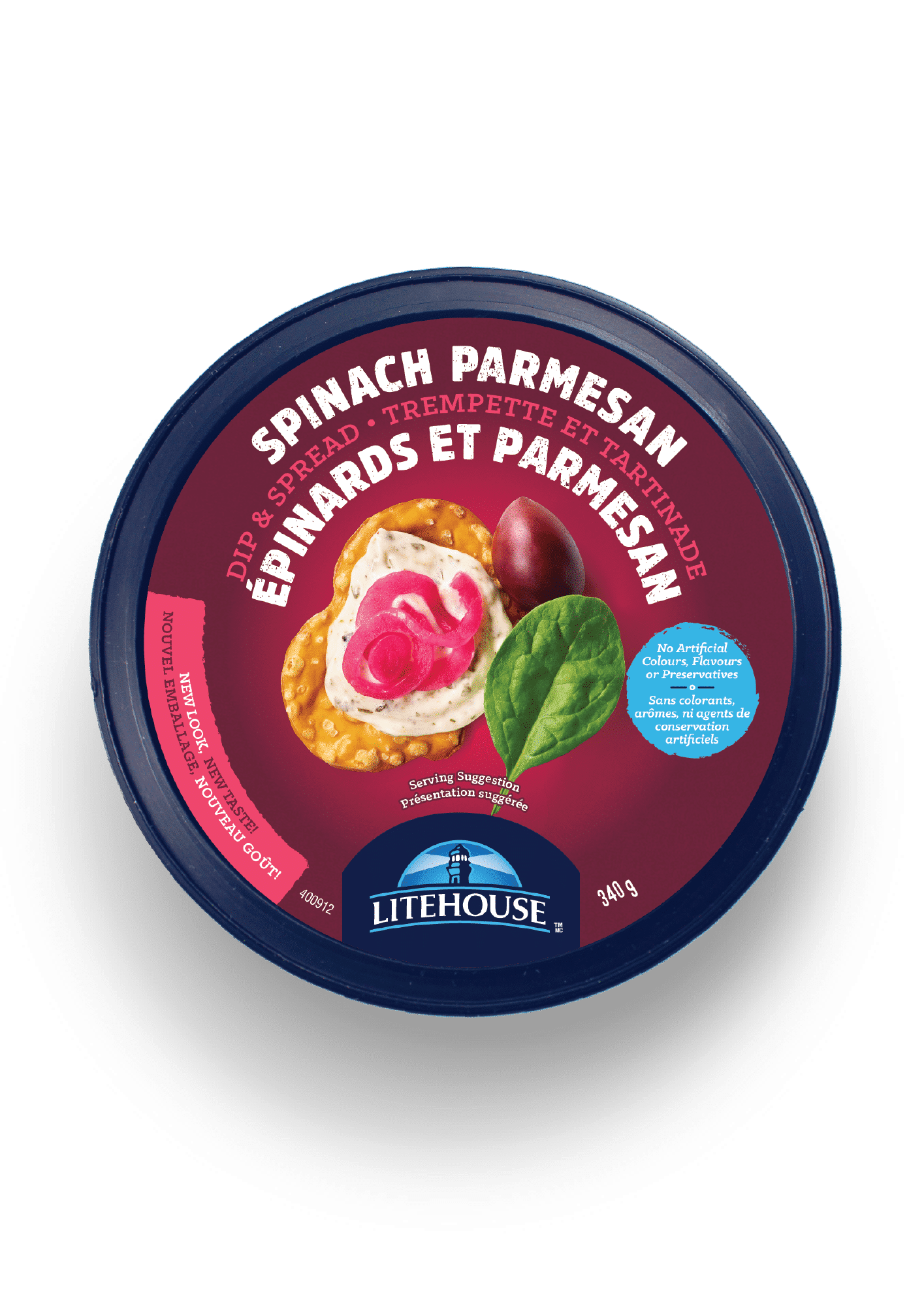 Spinach Parmesan Dip - Litehouse - 340g