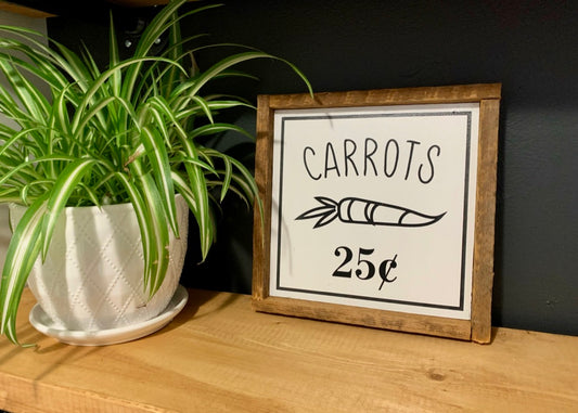 Carrots Sign