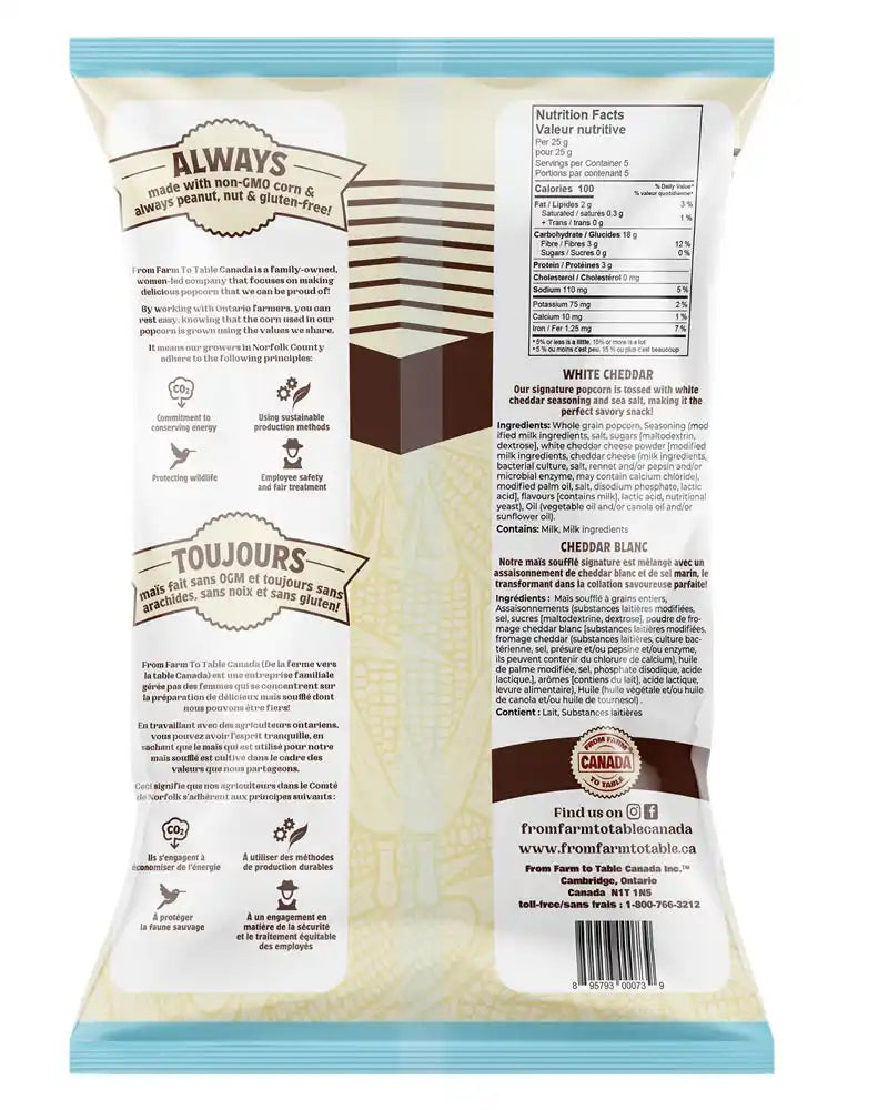 White Cheddar Flavour Popcorn